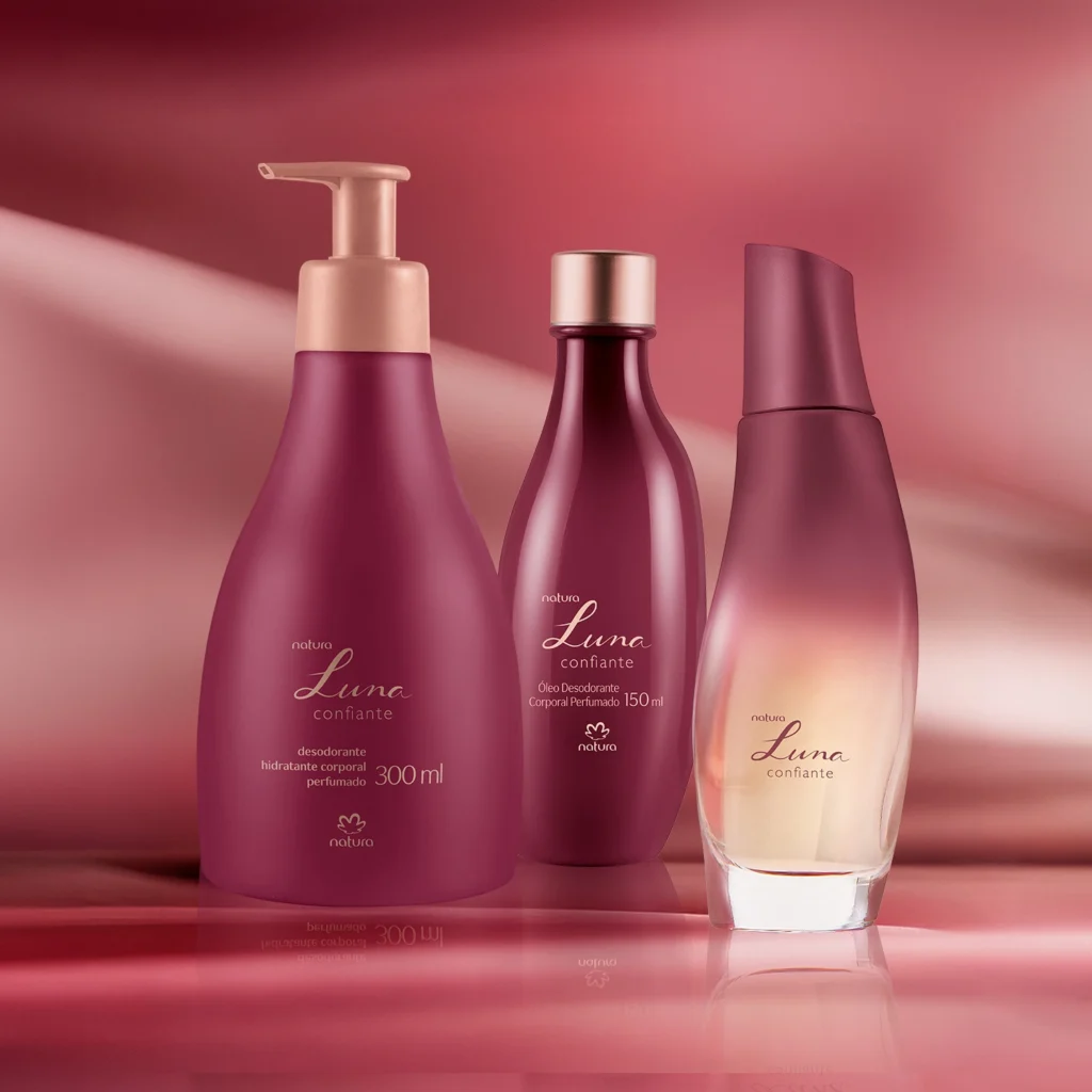 Linha Luna Natura Completa: Perfumes, Hidratantes e Sabonetes
